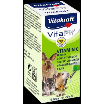 Vitakraft VitaFit C-vitamin csepp - kiegészítő eleség rágcsálóknak 10ml