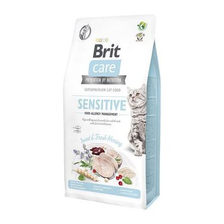 Brit Care Cat 2kg Sensitive Food Allergy Management Rovar és Friss Hering